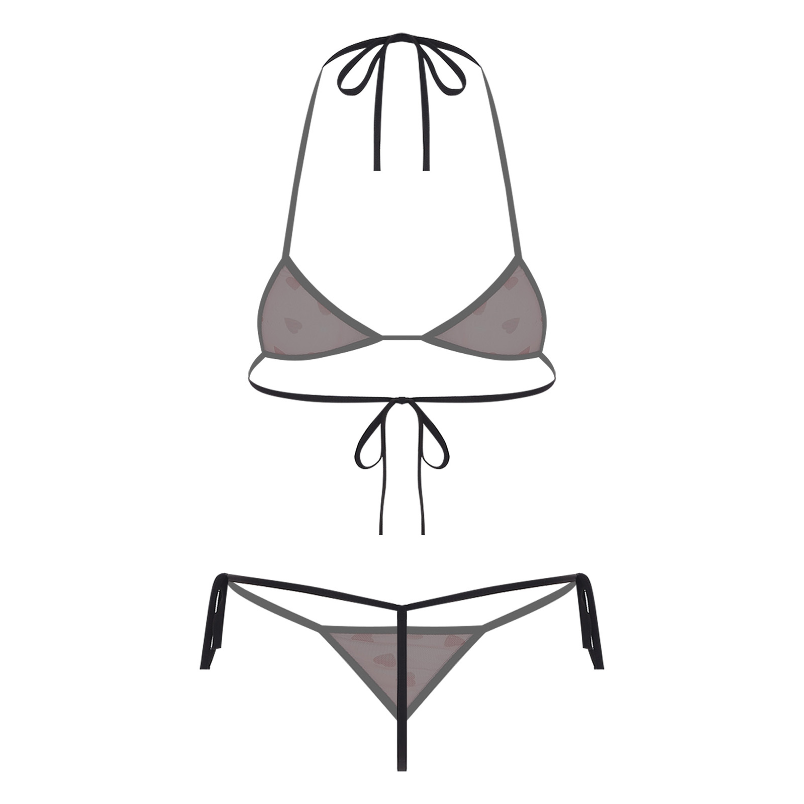 Womens Micro Mini Bikini Linge - Lace Bralette Set ulasan dan harga