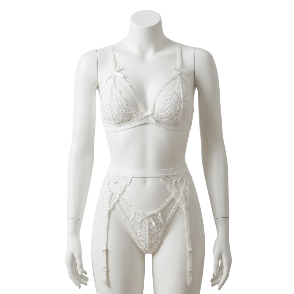 Women's 3 Piece  Lace Lingerie - Lace Bralette Set ulasan dan harga