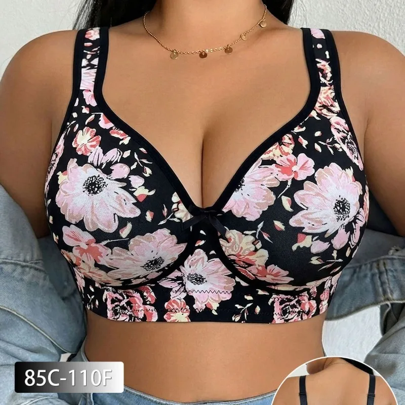 Plus Size Women Bra Lace Push  - Full Coverage Bra ulasan dan harga