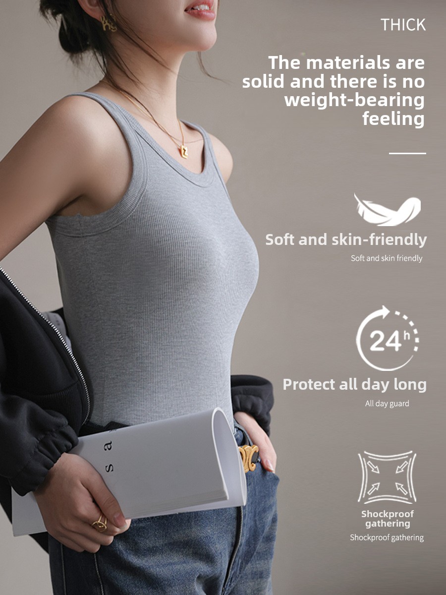 2025 Summer Women Strappy Tank - T Shirt Bra Seamless ulasan dan harga