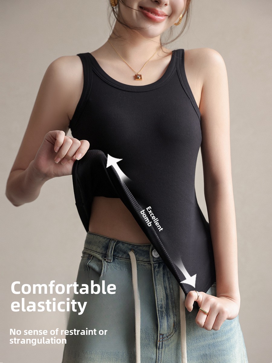 2025 Summer Women Strappy Tank - T Shirt Bra Seamless ulasan dan harga