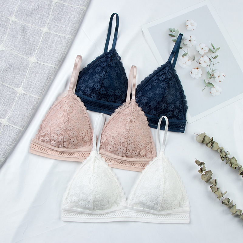 Sexy Floral Lace Bra Top For W - Lace Bralette Set ulasan dan harga